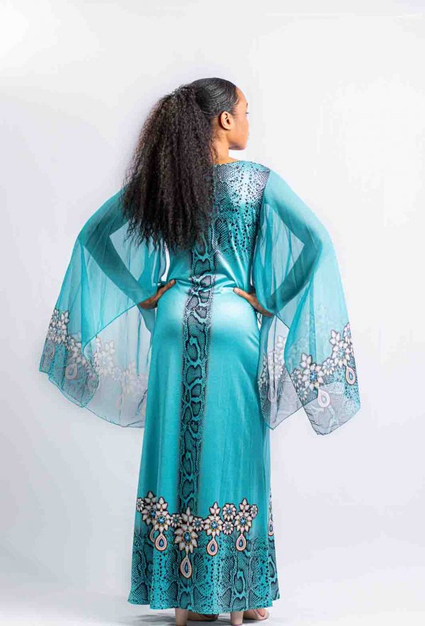 Turquoise Asian Style Dress