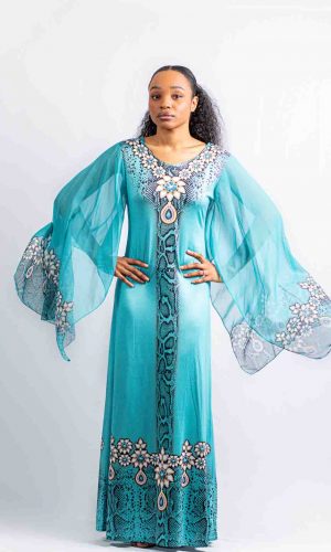 Turquoise Asian Style Dress